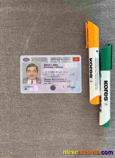 Kyrgyzstan driving license  photolook